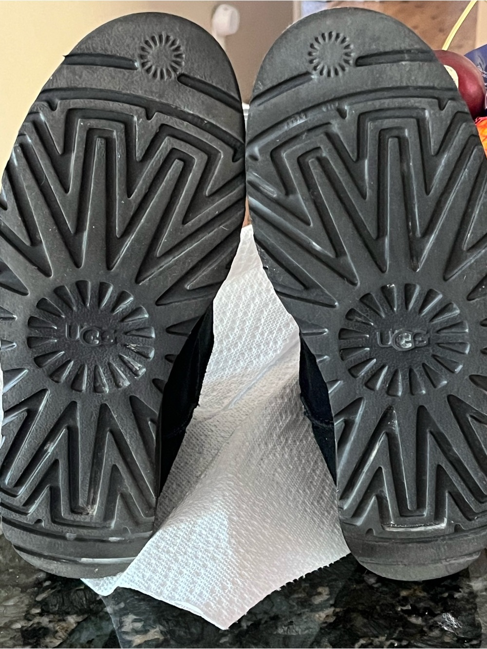 UGG Black Winter Slip-On Boots